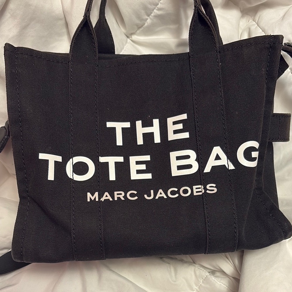 Marc Jacobs Black Canvas Tote Bag